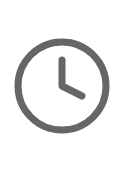 Clock icon — hours of operation